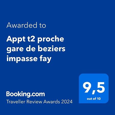 Appt T2 Proche Gare De Beziers Impasse Fay Apartman Kültér fotó